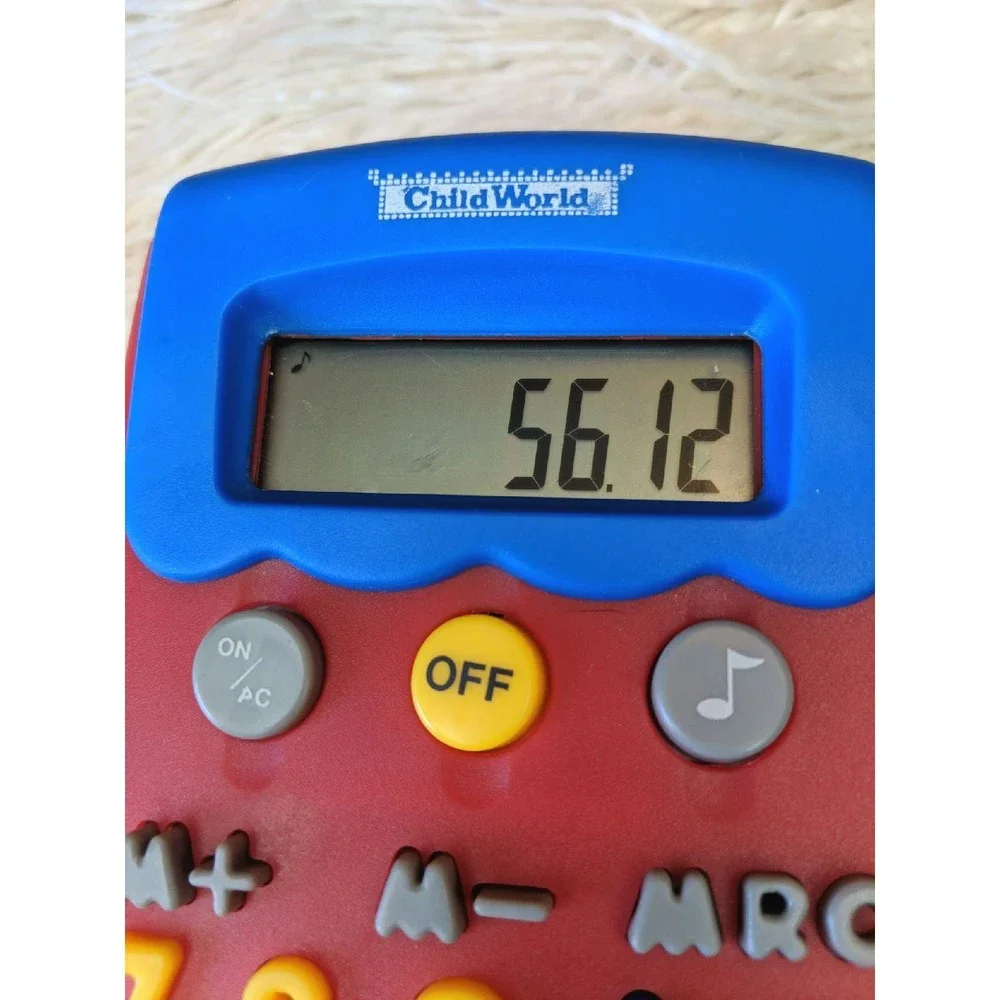 First Calculator Child World vintage1990s works! good cond. batteries not includ
